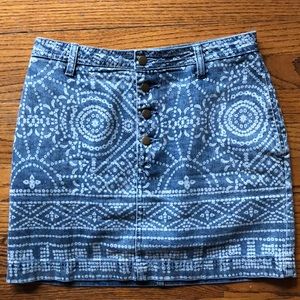 Free People denim skirt